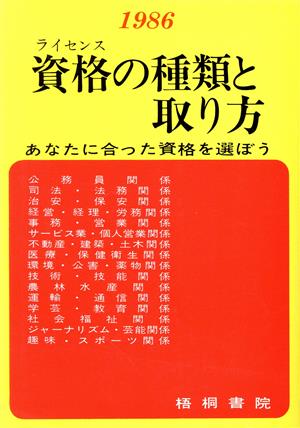 資格(ライセンス)の種類と取り方(1987)