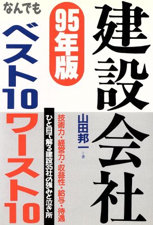 建設会社なんでもベスト10ワースト10('95年版)