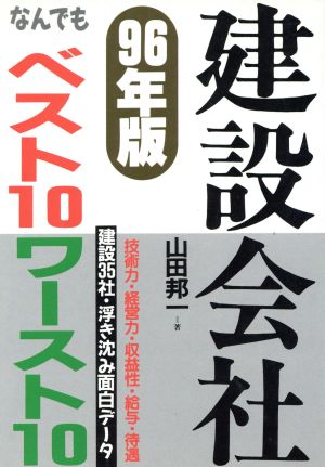 建設会社なんでもベスト10ワースト10(96年版)