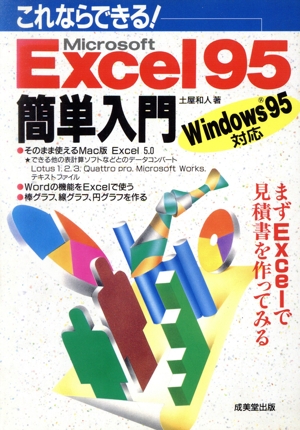 これならできる！Microsoft Excel95簡単入門 Windows95対応