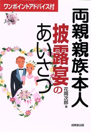 両親・親族・本人披露宴のあいさつ