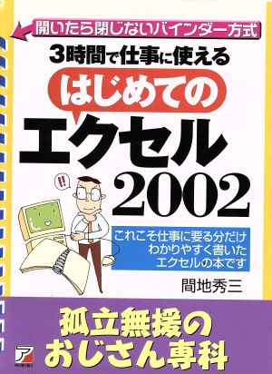 3時間で仕事に使えるはじめてのエクセル2002 孤立無援のおじさん専科 アスカビジネス