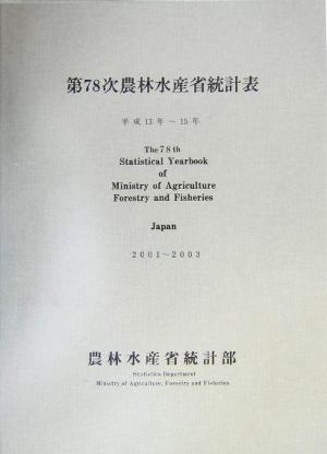 第78次農林水産省統計表(平成13年～15年)