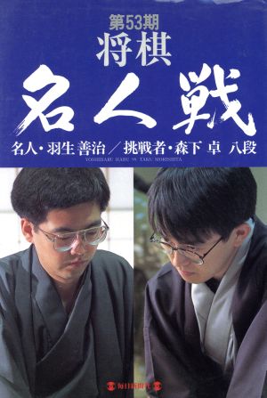 第53期将棋名人戦 名人・羽生善治 挑戦者・森下卓八段