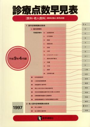 診療点数早見表(平成9年4月版) 「医科・老人医科」標準点数と準用点数