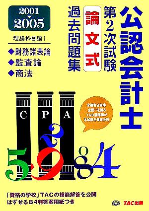 公認会計士第2次試験 論文式過去問題集・理論科目編(1) 財表・監査・商法