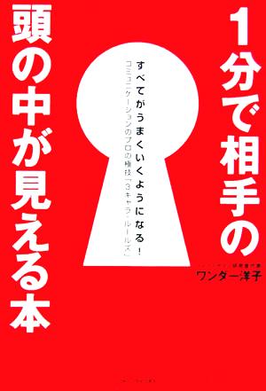 1分で相手の頭の中が見える本 すべてがうまくいくようになる！コミュニケーションのプロの極技「3キャラ・ルールズ」