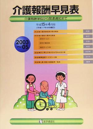 介護報酬早見表(平成15年4月版(平成17年4月補訂)) 介護報酬単位から関連通知まで