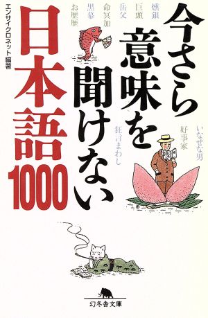 今さら意味を聞けない日本語1000 幻冬舎文庫