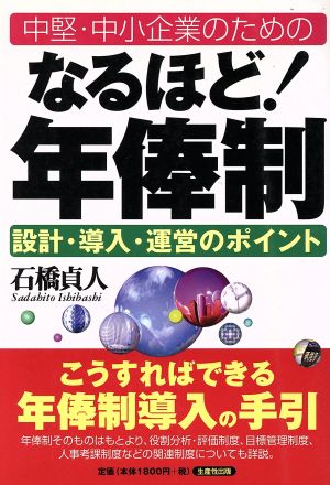 中堅・中小企業のためのなるほど！年俸制 設計・導入・運営のポイント