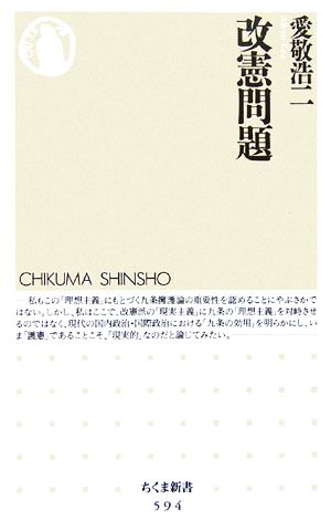 改憲問題 ちくま新書