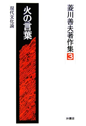 火の言葉 現代文化論 菱川善夫著作集3