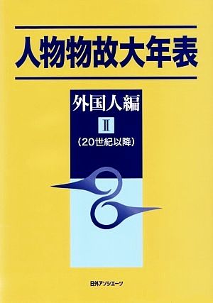 人物物故大年表 外国人編(2) 20世紀以降