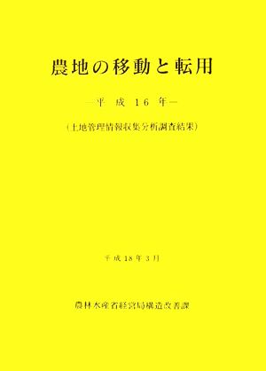 農地の移動と転用土地管理情報収集分析調査結果(平成16年)