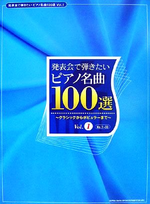 発表会で弾きたいピアノ名曲100選(Vol.1) クラシックからポピュラーまで