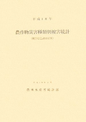 農作物災害種類別被害統計被害応急調査結果(平成18年)