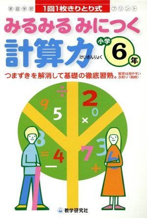 みるみるみにつく 計算力 小学6年