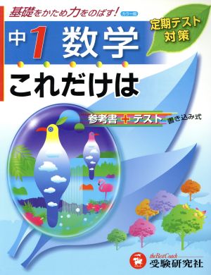 中1数学 これだけは