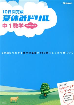 学研版 10日間完成 夏休みドリル 中1数学