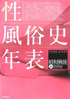 性風俗史年表 1945-1989 昭和「戦後」編
