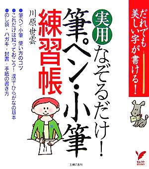 実用 筆ペン・小筆練習帳 だれでも美しい字が書ける！ セレクトBOOKS