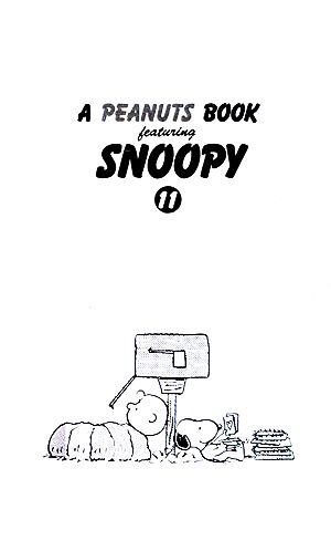A PEANUTS BOOK featuring SNOOPY(11)