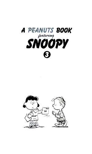 A PEANUTS BOOK featuring SNOOPY(3)