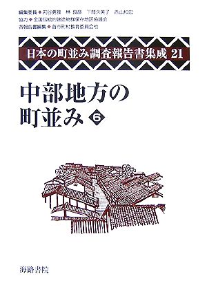 中部地方の町並み(6)日本の町並み調査報告書集成第21巻