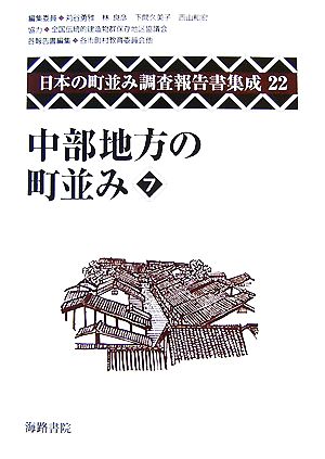 中部地方の町並み(7)日本の町並み調査報告書集成第22巻
