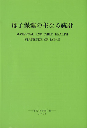 平18 母子保健の主なる統計