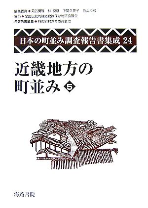 近畿地方の町並み(5) 日本の町並み調査報告書集成第24巻