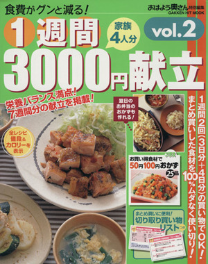 1週間3000円献立 Vol.2