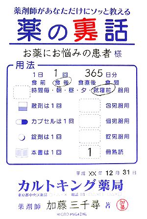 薬剤師があなただけにソッと教える薬の裏話