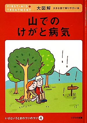 山でのけがと病気 FIRST-AID TREATMENT 大図解 大きな図で解りやすい本 大図解大きな図で解りやすい本 いざというときのコツのコツ4