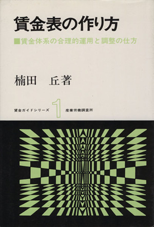 賃金表の作り方 賃金ガイドシリーズ1