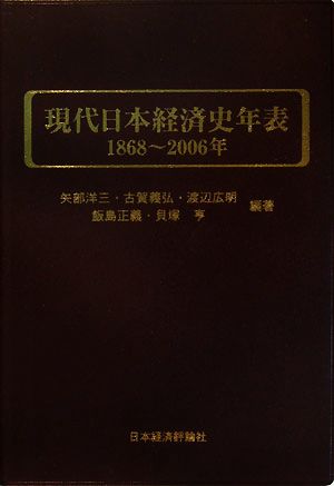現代日本経済史年表 1868-2006年