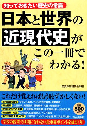 日本と世界の「近現代史」がこの一冊でわかる！知っておきたい歴史の常識
