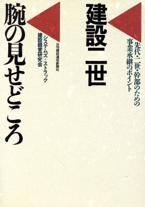 建設二世腕の見せどころ 先代・二世・幹部