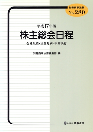 平17 株主総会日程