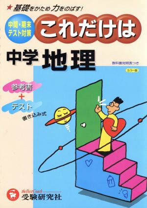 中学社会 地理 これだけは