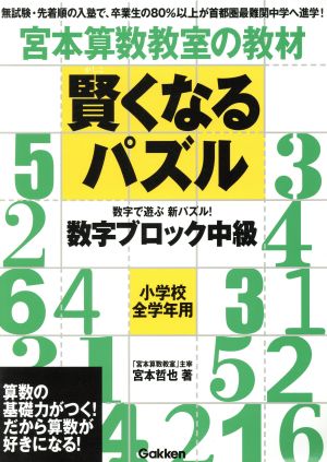 宮本算数教室の教材 賢くなるパズル 数字ブロック 中級 小学校全学年用