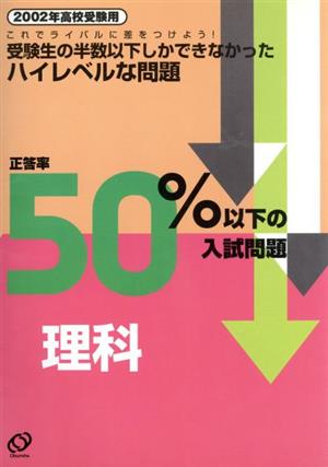 正答率50%以下の入試問題 理科(2002年高校受験用)