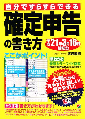 確定申告の書き方 平成21年3月16日締切分