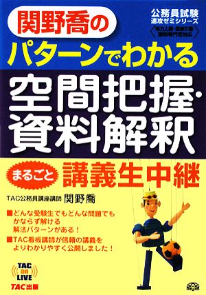 関野喬のパターンでわかる空間把握・資料解釈まるごと講義生中継 TAC on LIVE 速攻ゼミシリーズ