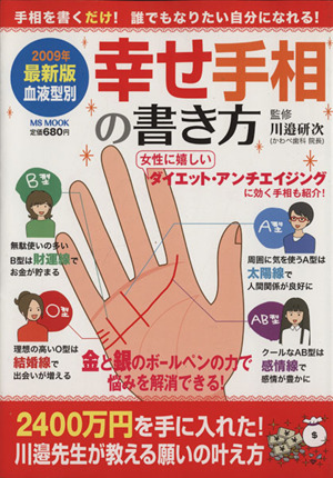 血液型幸せ手相の書き方