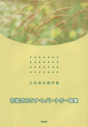 オカリナ・レパートリー曲集 初級/これなら吹ける