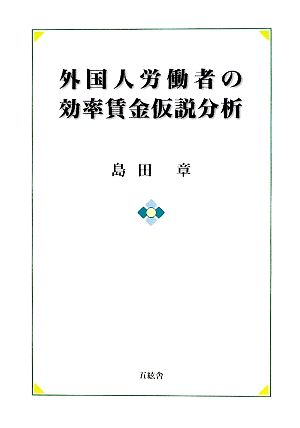 外国人労働者の効率賃金仮説分析