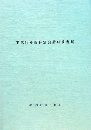 特別会計財務書類(平成19年度)