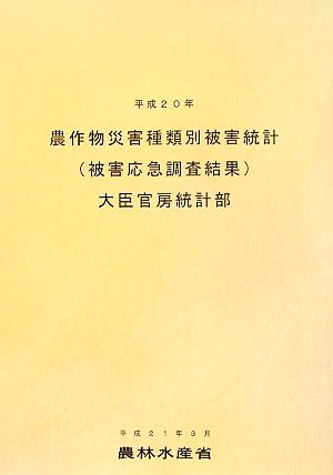 農作物災害種類別被害統計(平成20年)