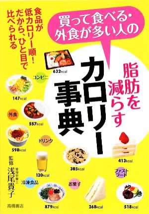 買って食べる・外食が多い人の脂肪を減らすカロリー事典